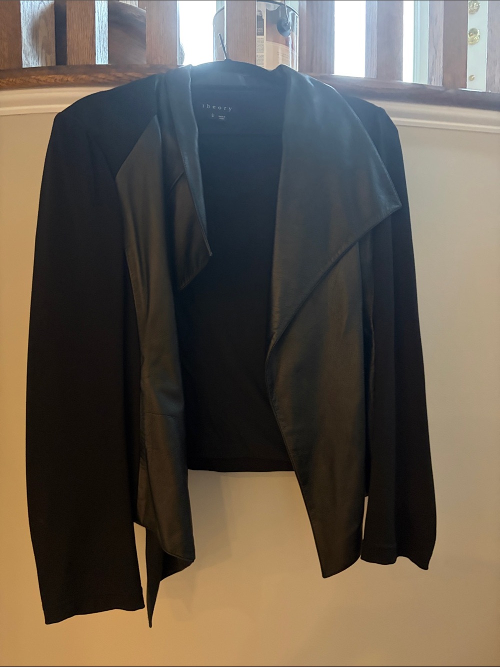 Theory Black Open-Front Jacket